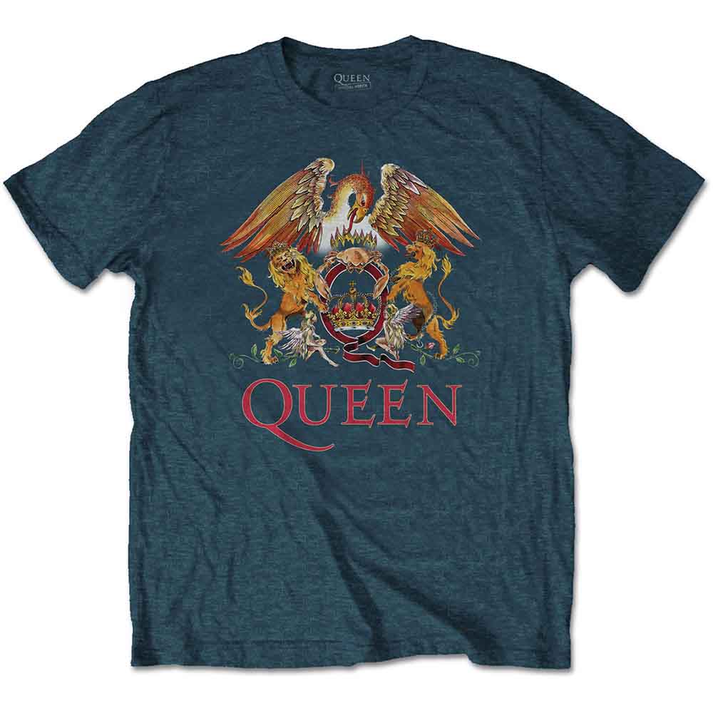Queen Classic Crest Mens T Shirt