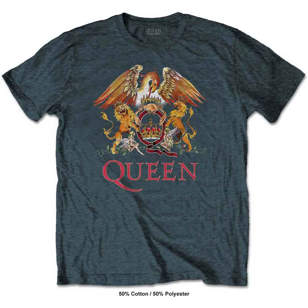 Queen Classic Crest Mens T Shirt