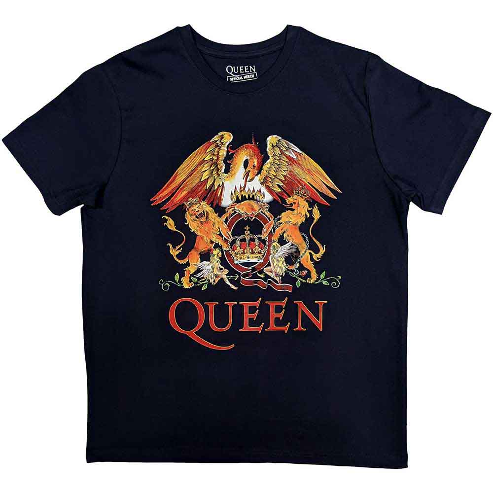 Queen Classic Crest Mens T Shirt