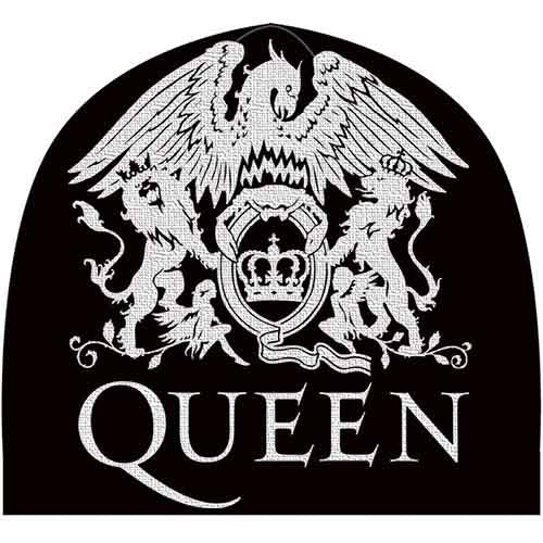 Queen Crest Beanie Hat Black