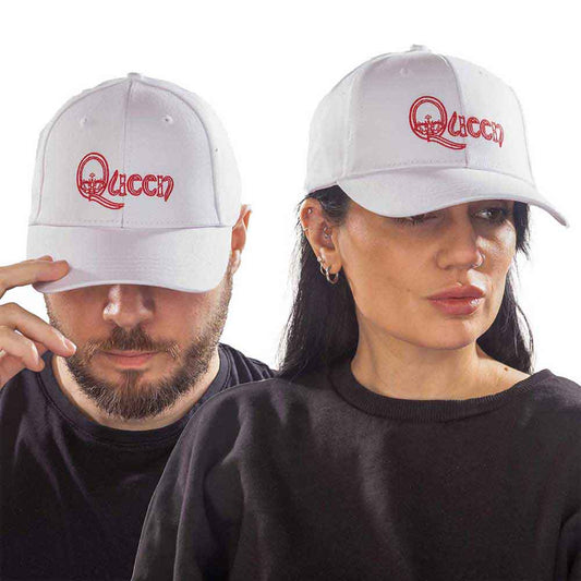 Queen Crown In Q Logo Hat White