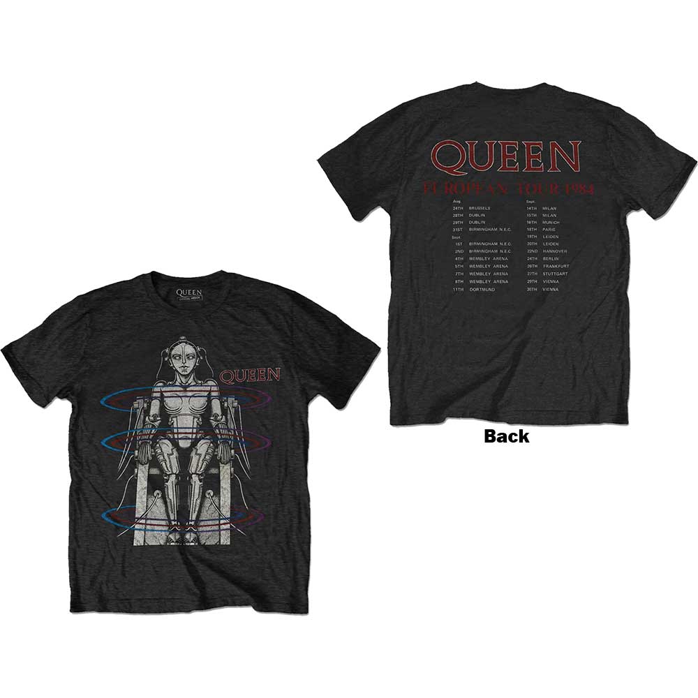 Queen European Tour 1984 Mens T Shirt