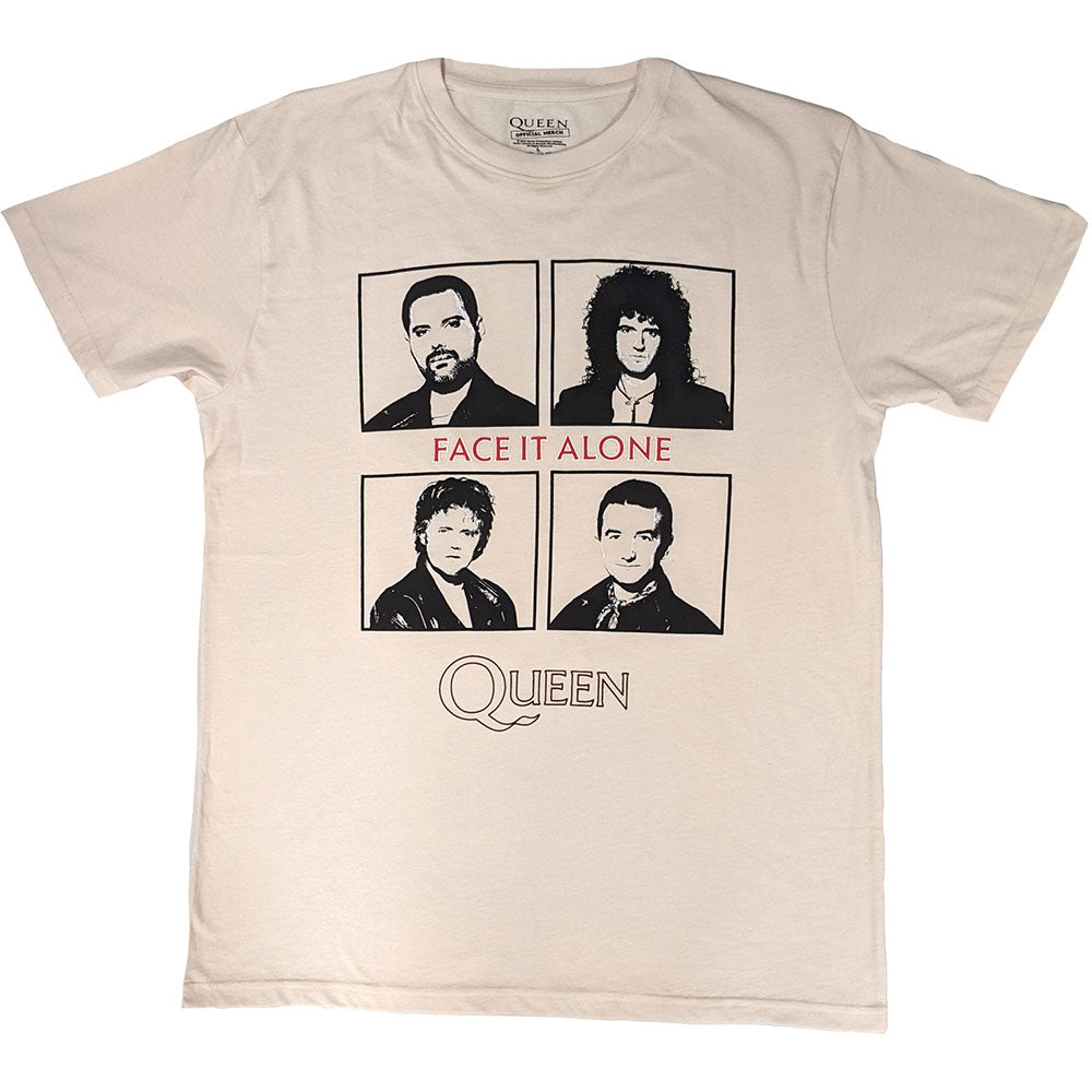 Queen Face It Alone Squares Mens T Shirt