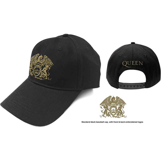 Queen Gold Classic Crest Hat Black