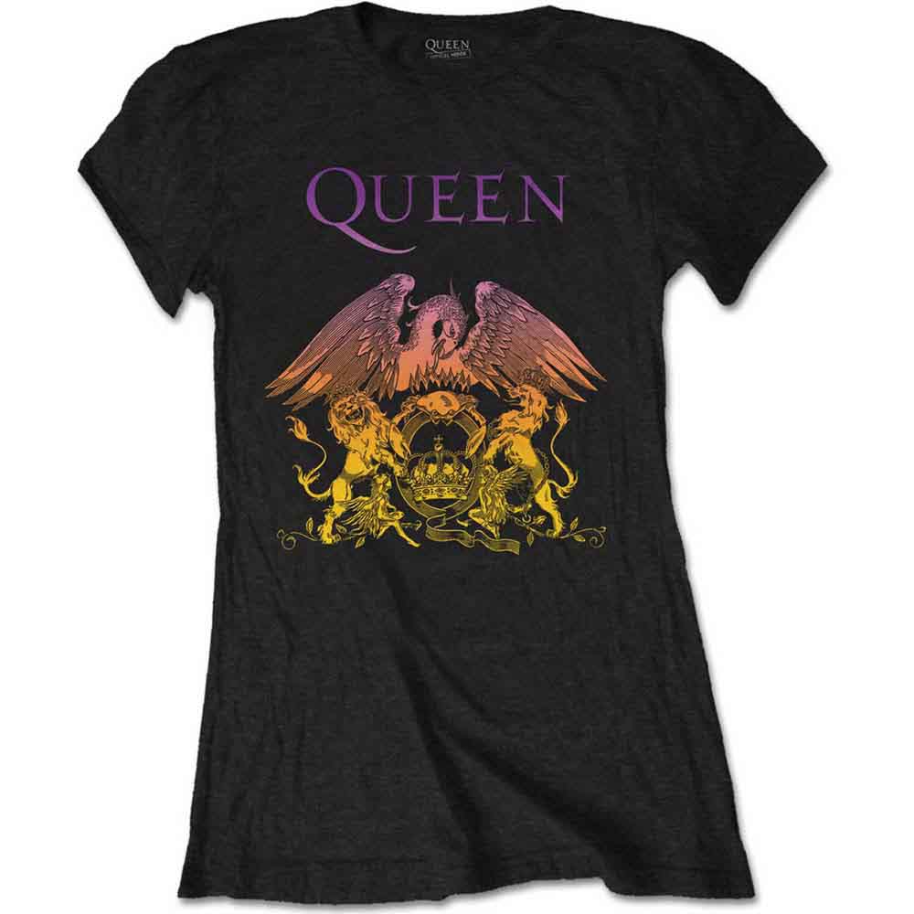 Queen Gradient Crest Womens T Shirt
