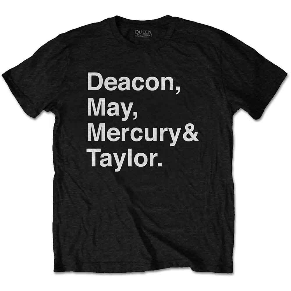 Queen Helvetica Band Mens T Shirt
