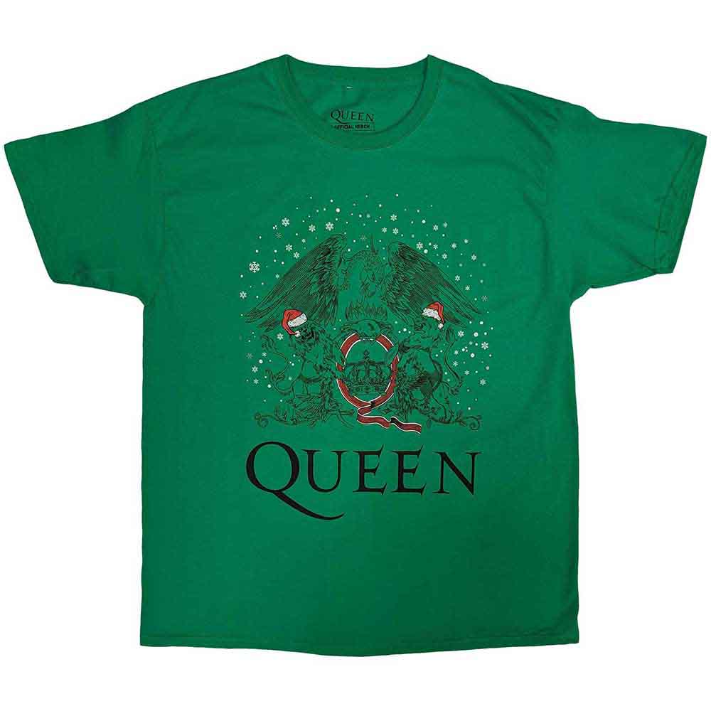 Queen Holiday Crest Mens T Shirt