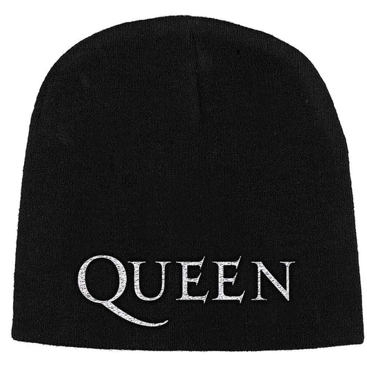 Queen Logo Beanie Hat Black
