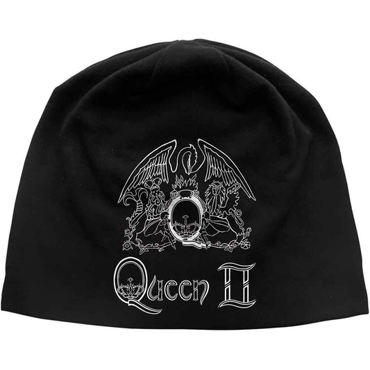 Queen Queen II Crest Beanie Hat Black