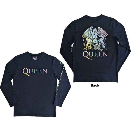 Queen Rainbow Crest Long Sleeve Shirt