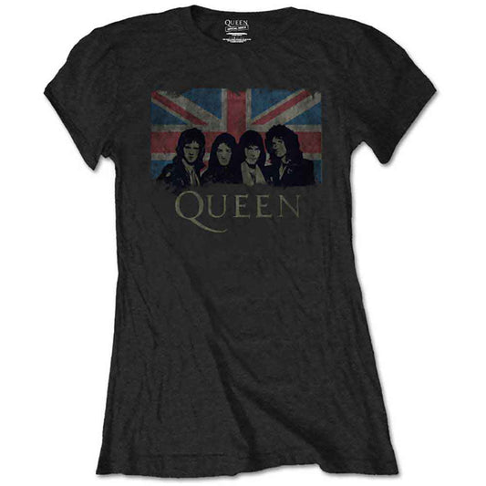Queen Union Jack Womens T Shirt