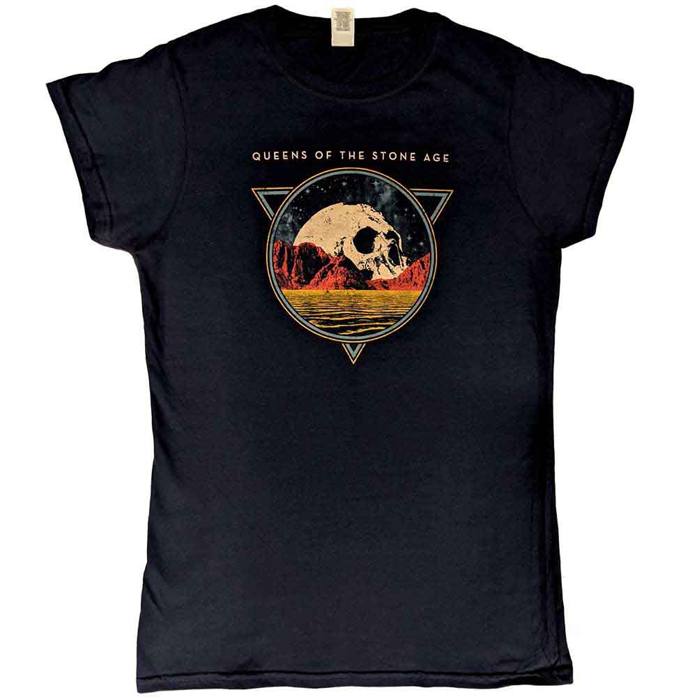 Queens Of The Stone Age Skull Lady Womens T Shirt