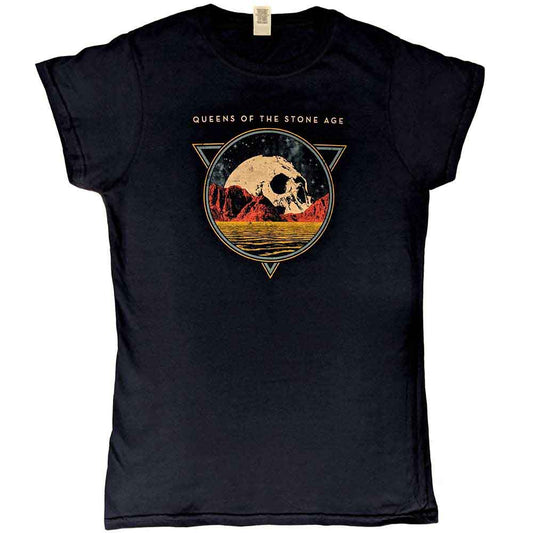 Queens Of The Stone Age Skull Lady Womens T Shirt