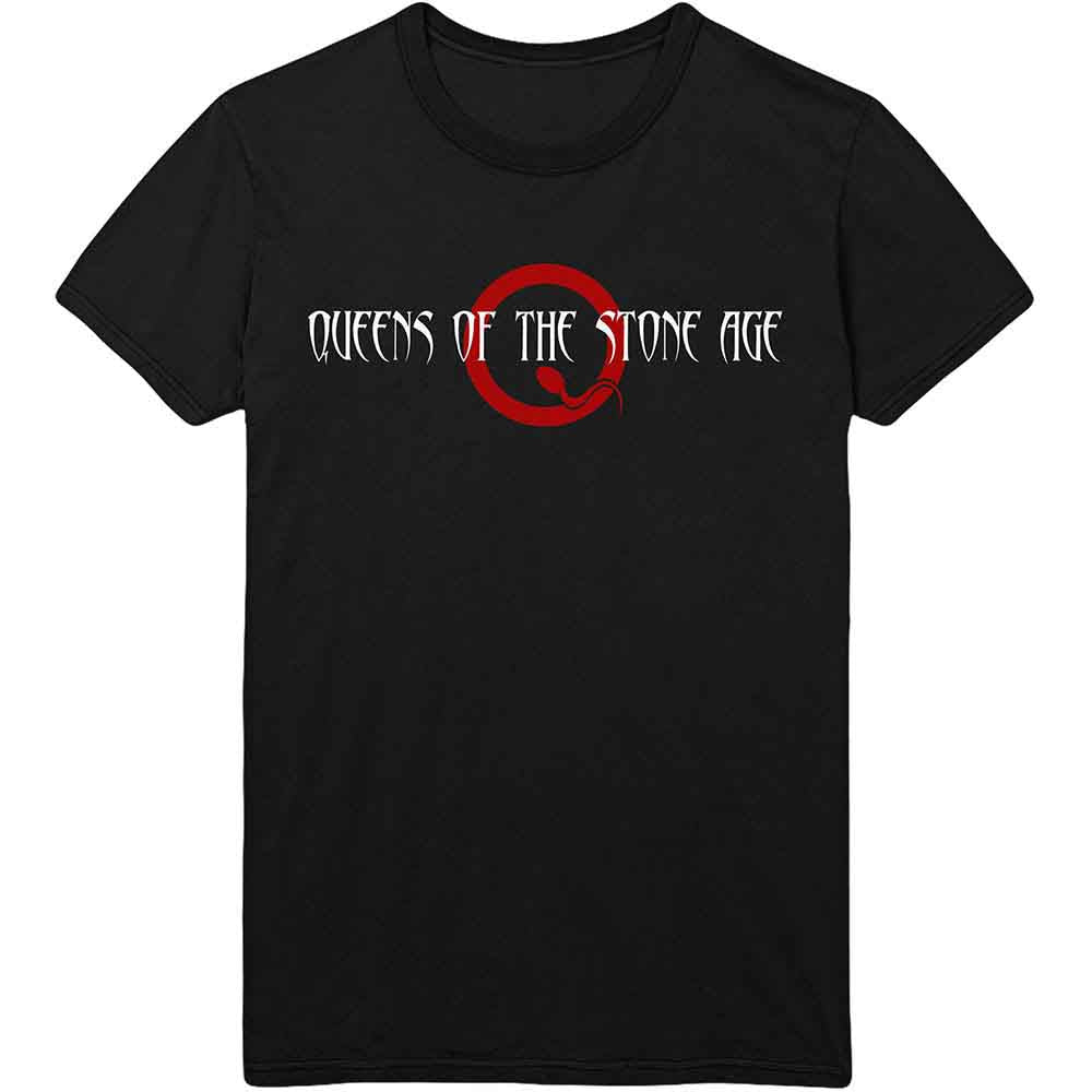 Queens Of The Stone Age Text Logo Mens T Shirt