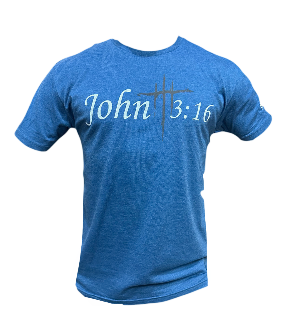 Hulk Hogan John 3:16 Mens T Shirt Blue