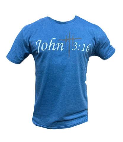 Hulk Hogan John 3:16 Mens T Shirt Blue