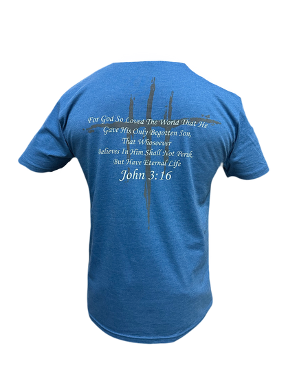 Hulk Hogan John 3:16 Mens T Shirt Blue