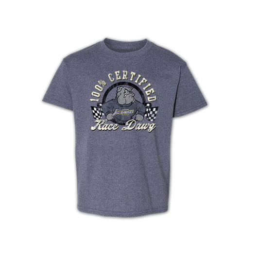 Chevrolet "Race Dawg" Youth Kids T Shirt Grey