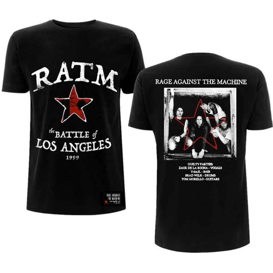 Rage Against The Machine Battle Star Mens T Shirt