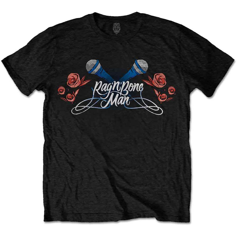 Rag'n'Bone Man Mics & Roses Mens T Shirt