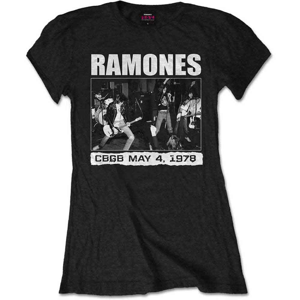 Ramones CBGB 1978 Womens T Shirt