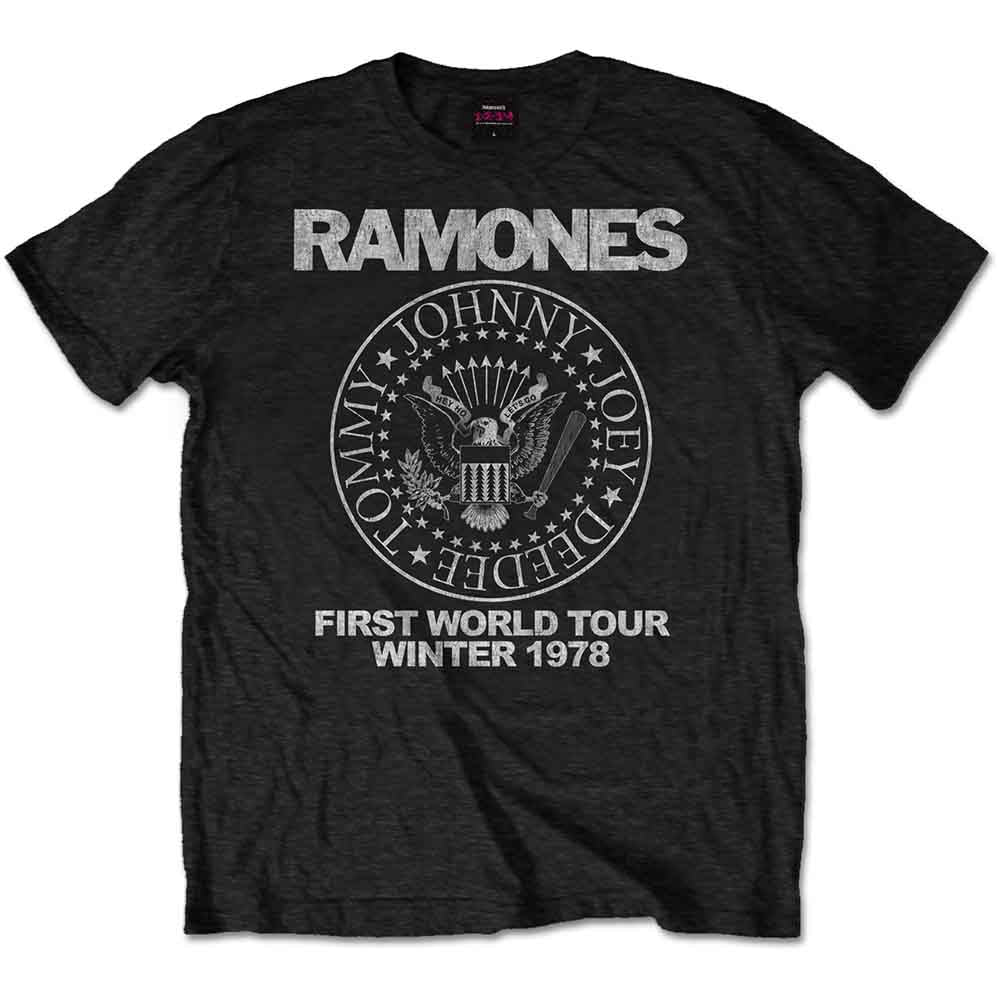 Ramones First World Tour 1978 Mens T Shirt