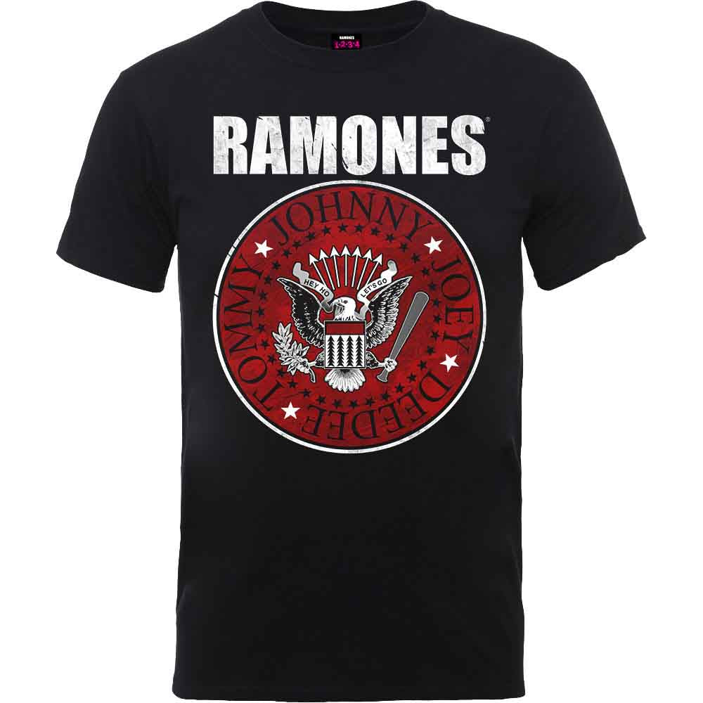Ramones Red Fill Seal Mens T Shirt