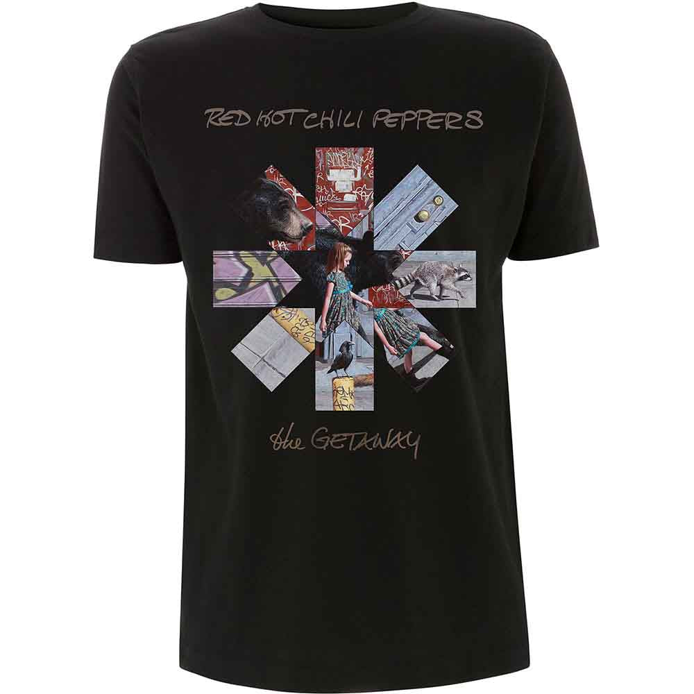 RED HOT CHILI PEPPERS Getaway Album Asterisk Mens T Shirt
