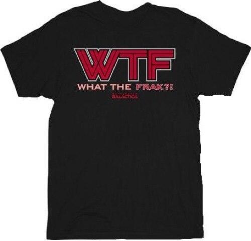 Red Logo What The Frack Adult T Shirt