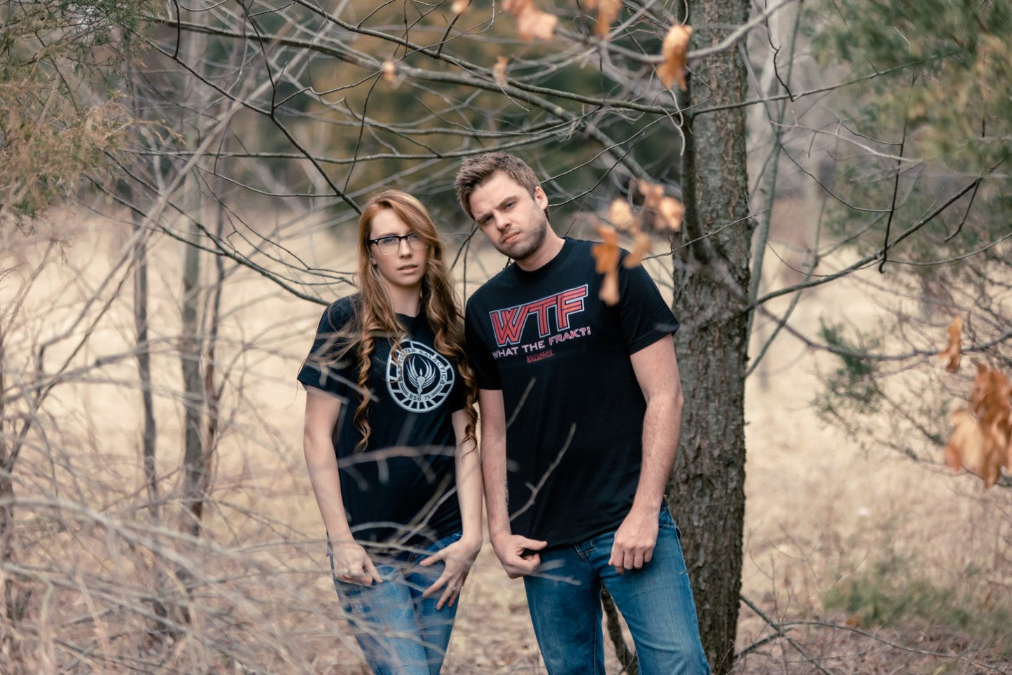 Red Logo What The Frack Adult T Shirt