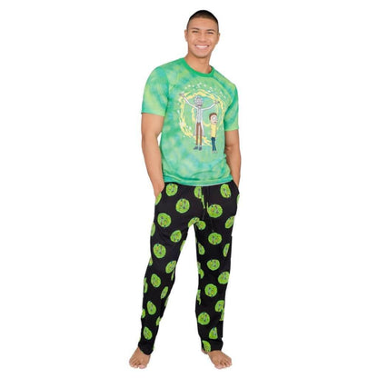 Rick and Morty Portal T Shirt and Lounge Pants Pajama Set