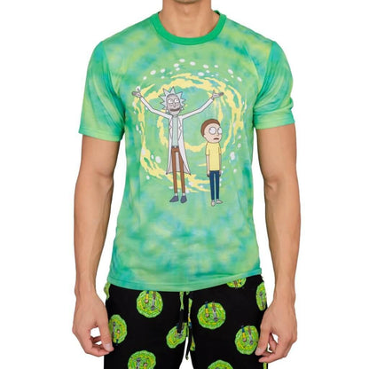 Rick and Morty Portal T Shirt and Lounge Pants Pajama Set