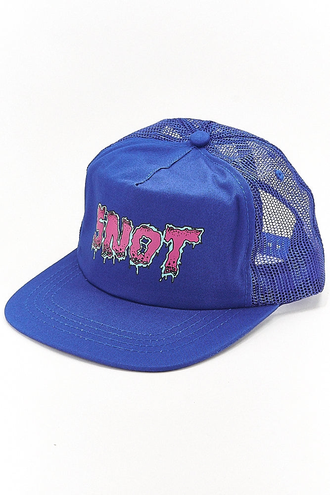 Snot Wheels "Meltdown" Blue Trucker Hat