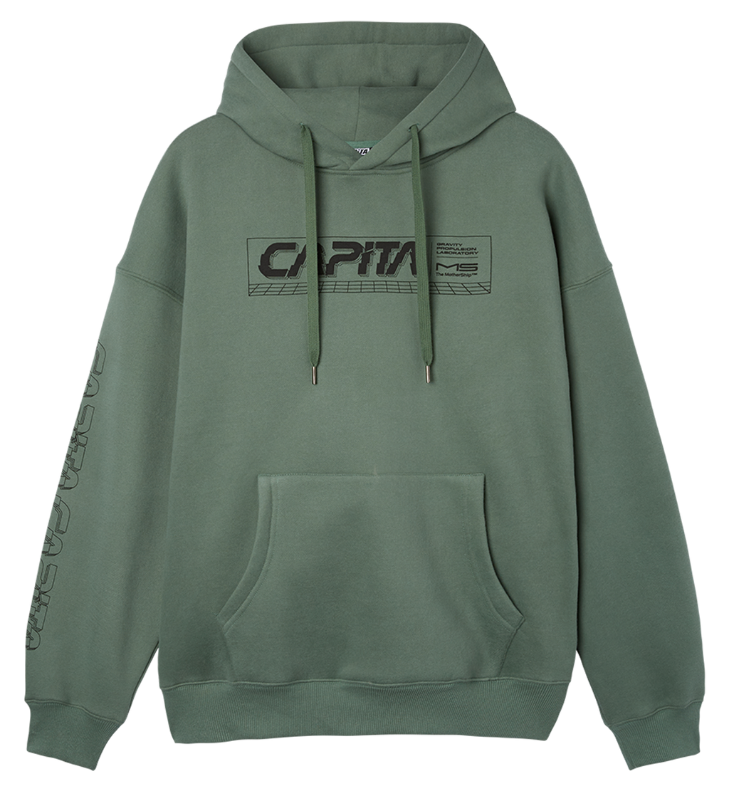 CAPiTA Snowboards "Fracture" Light Olive Hooded Sweatshirt