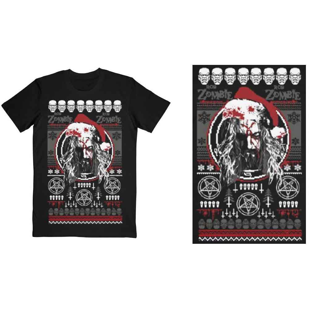 Rob Zombie Bloody Santa Mens T Shirt