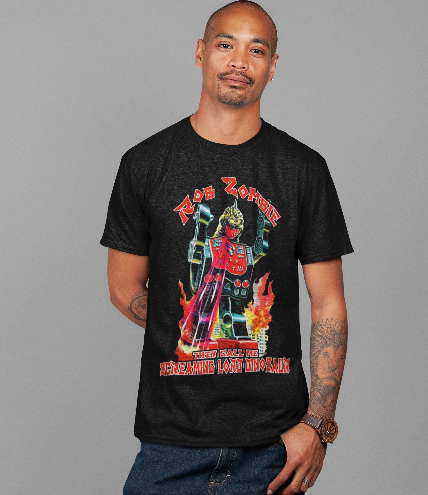 Rob Zombie - Lord Dinosaur Jumbo Print T Shirt