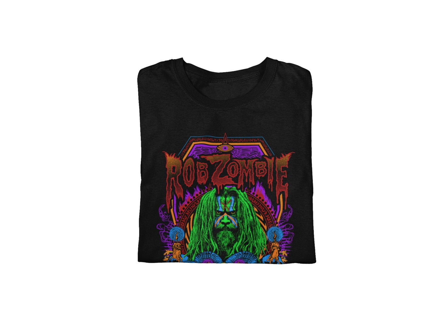 Rob Zombie - Pyschedelic Jumbo Print T Shirt