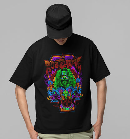 Rob Zombie - Pyschedelic Jumbo Print T Shirt