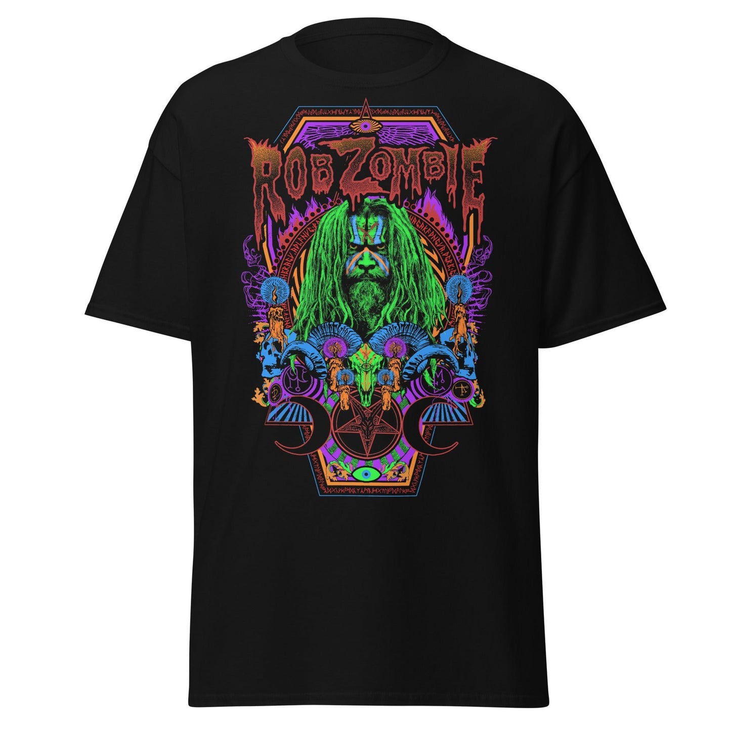 Rob Zombie - Pyschedelic Jumbo Print T Shirt