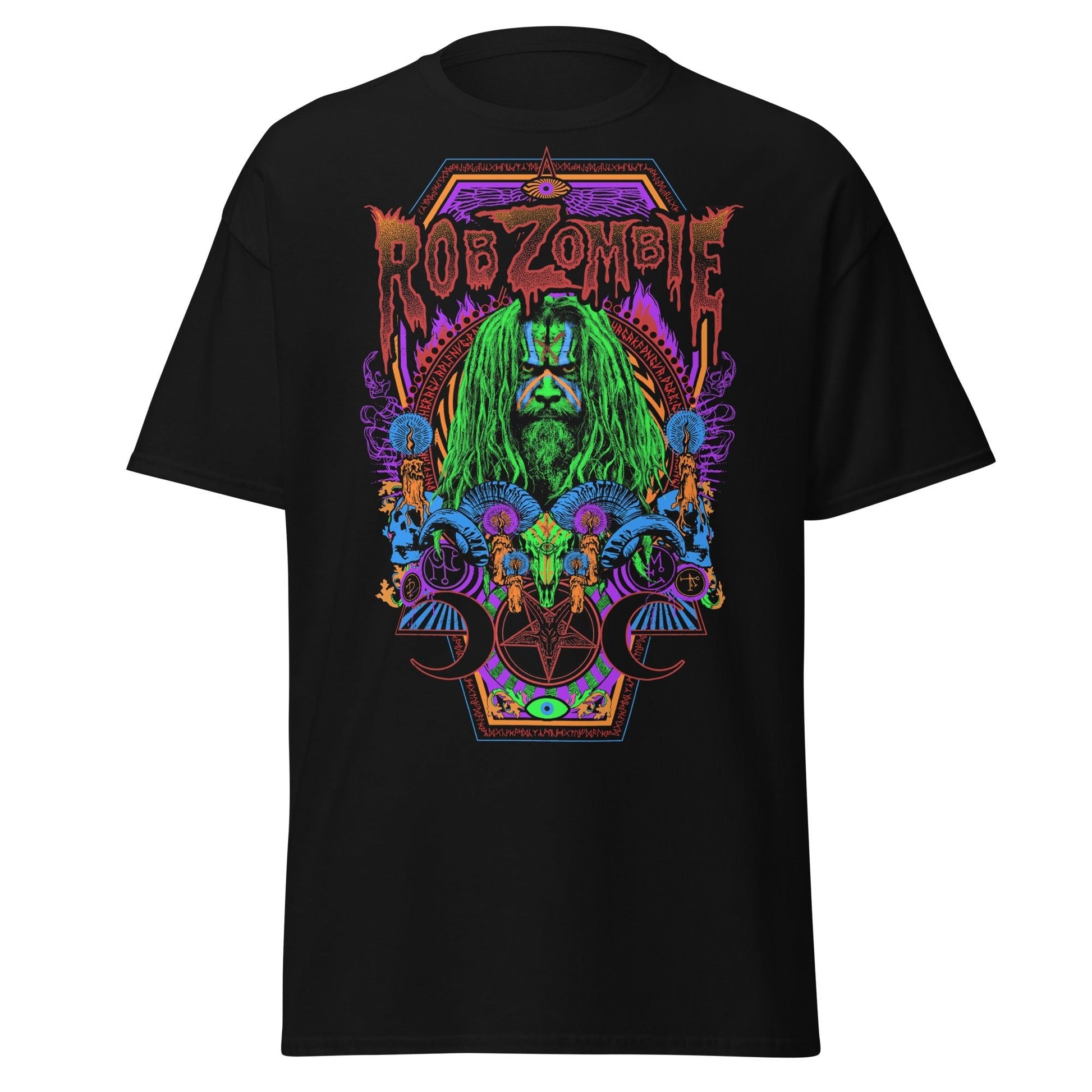 Rob Zombie - Pyschedelic Jumbo Print T Shirt
