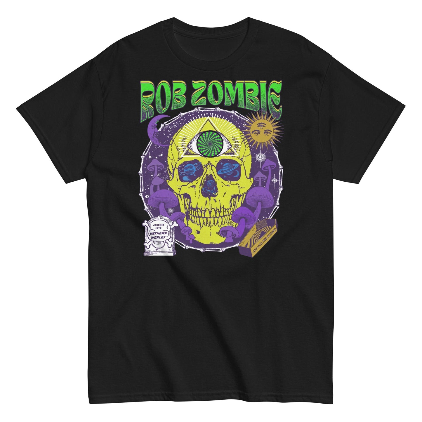 Rob Zombie - Yellow Skull T Shirt