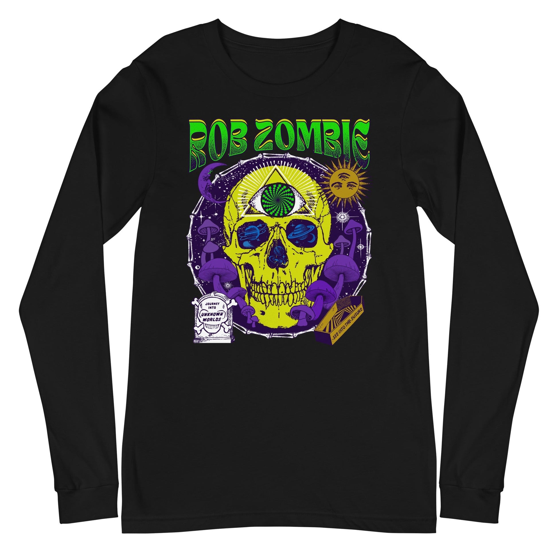 Rob Zombie - Yellow Skull Long Sleeve Shirt