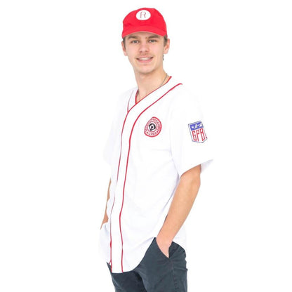 Rockford Peaches AAGPBL Baseball Mens Costume Jersey & Hat