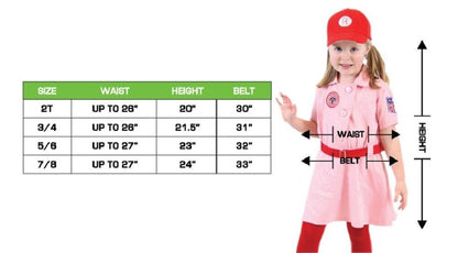 Rockford Peaches Pink Baseball Girls Costume Dress