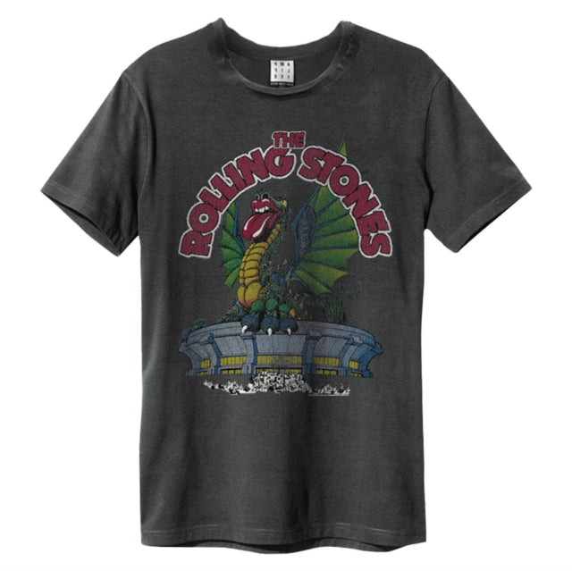 Amplified ROLLING STONES US 1972 AMPLIFIED VINTAGE CHARCOAL Mens T Shirt