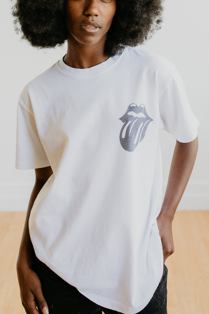 Rolling Stones Madison Square Garden 72 Tee Womens T Shirt White