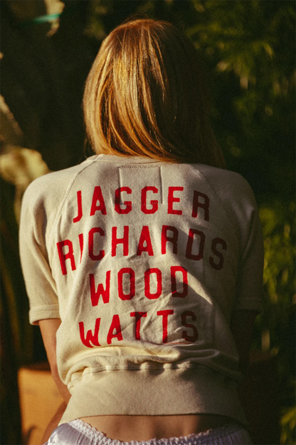 Rolling Stones Ivory Raglan Tee Womens T Shirt Ivory
