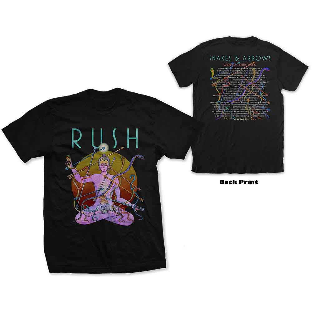 Rush Snakes & Arrows Tour 2007 Mens T Shirt