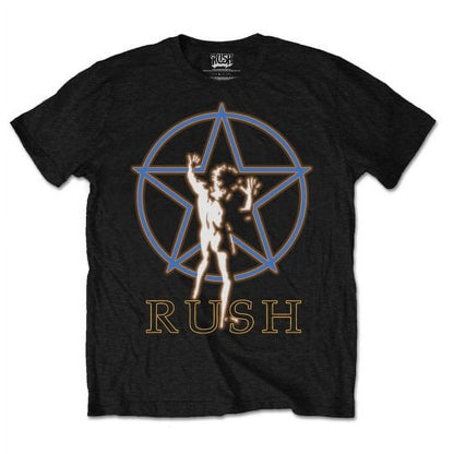 Rush Starman Glow Band Mens T Shirt Black
