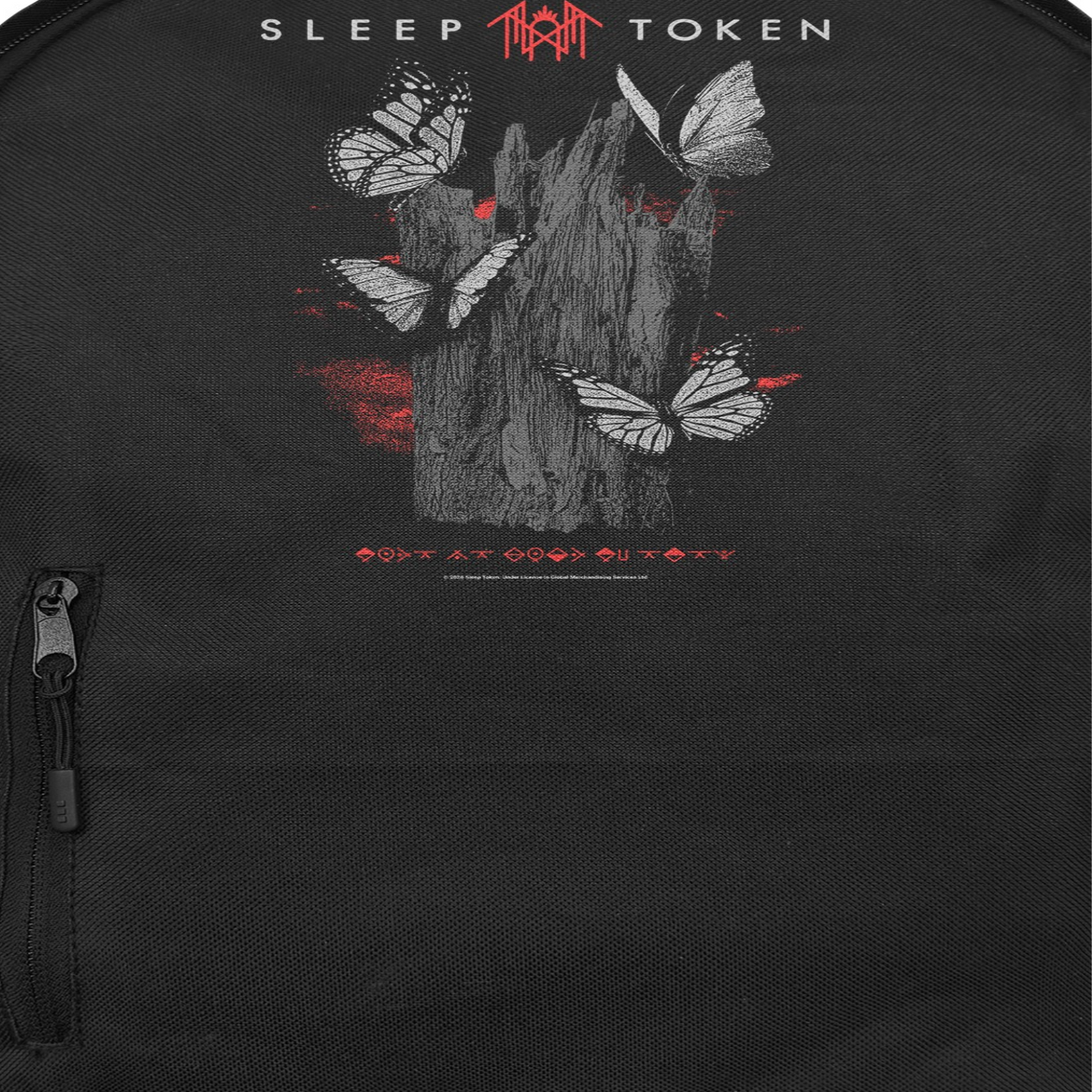 Sleep Token Butterflies Backpack Bag Black